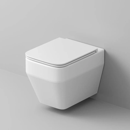 Унитаз подвесной безободковый Grossman  GR-4410SQ с сиденьем микролифт