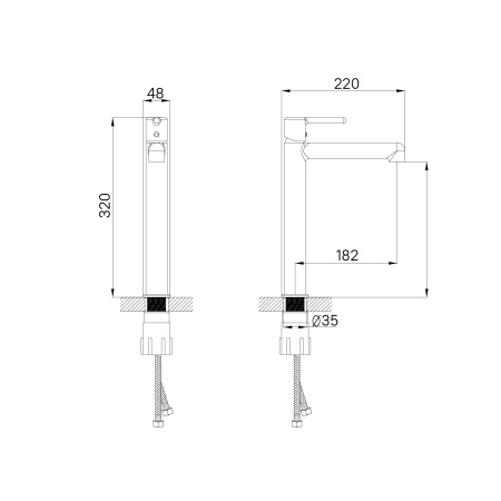 Cмеситель для раковины IDDIS Aiger AIGSB01i01