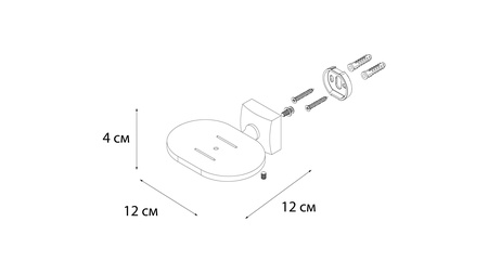 Мыльница FIXSEN Kvadro литая FX-61308A