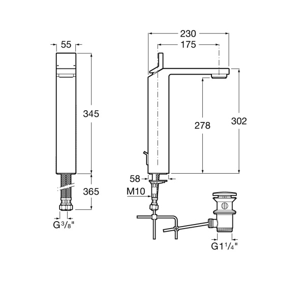 Смеситель для раковины Roca Singles Open 5A3410C00