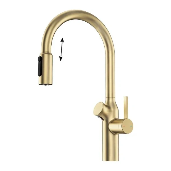 Смеситель для кухни Oulin OL - 8018 Matt Gold