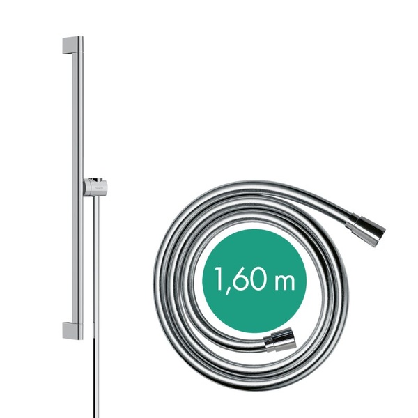 Душевая штанга 650 мм со шлангом Hansgrohe Unica S Puro 24402000 хром