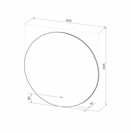 Зеркало с теплой подсветкой Art&Max Sanremo AM-San-645-DS-C