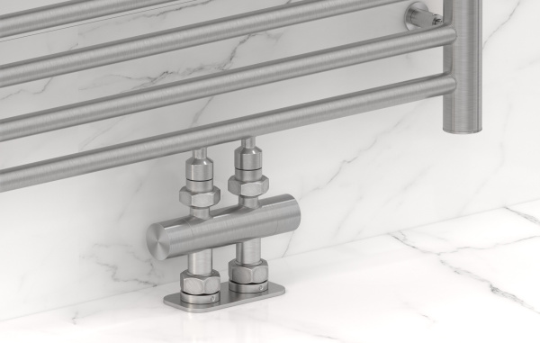 Вентиль Сунержа прямой EU50 (2 х G 1/2" НР х G 3/4" НГ) 071-1417-1234 сатин