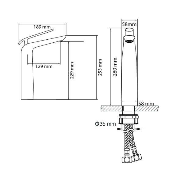 Смеситель для раковины Timo Olivia 3211/00-16F chrome white