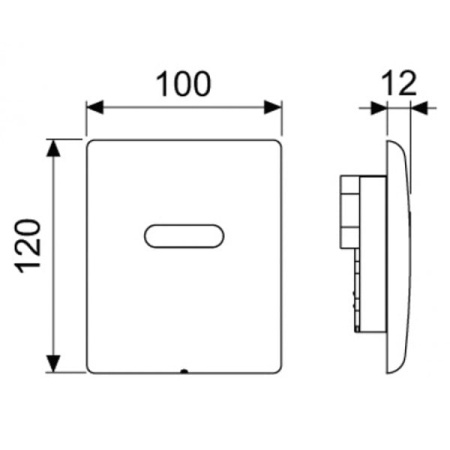 Панель смыва с инфракрасным датчиком TECE 9242350