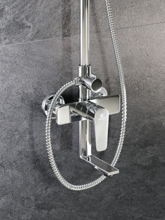 Душевая система с изливом Agger Brilliant A0394400 хром
