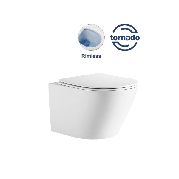 Унитаз подвесной Vincea One VT1-29 безободковый Tornado