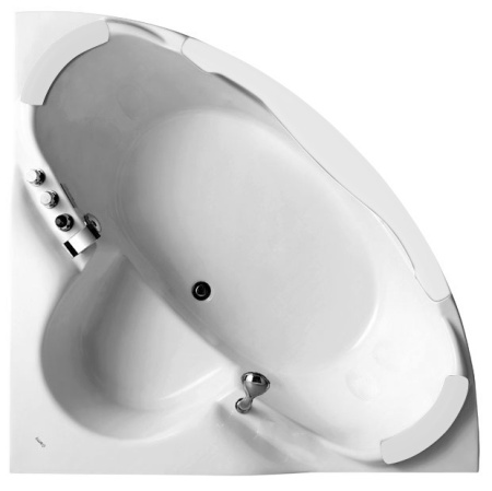 Акриловая ванна (155х155) Gemy G9025 II C с гидромассажем, универсальная