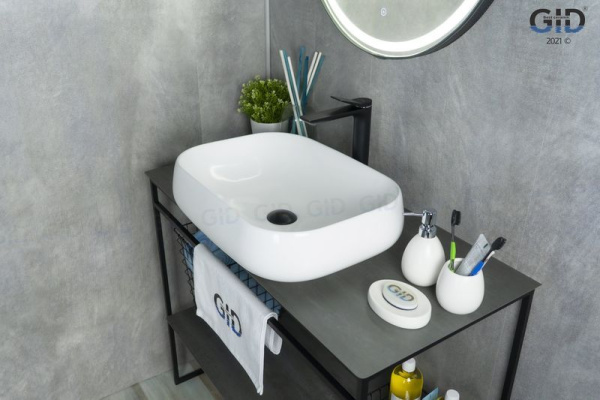 Раковина накладная (56х42) Gid N9243