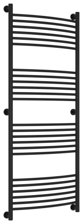 Полотенцесушитель Водяной Выгнутая Сунержа Богема + (150х60) Матовый Черный 31-0221-1560