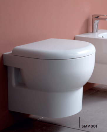 Унитаз подвесной Artceram Smarty SMV001 01 00bi без сиденья