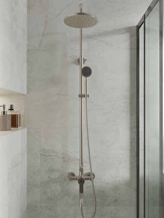 Душевая система Orange Steel M99-911ni смеситель с изливом, никель