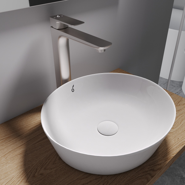 Смеситель для раковины Oliveeka OL-239003-BN, никель матовый