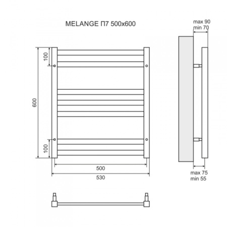 Полотенцесушитель Lemark Melange LM49607