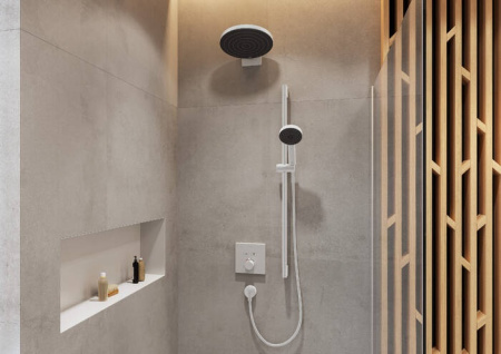 Верхний душ Hansgrohe Pulsify 260 2jet EcoSmart 24151700, белый матовый