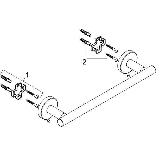 Поручень Hansgrohe Logis Universal 41713000 хром