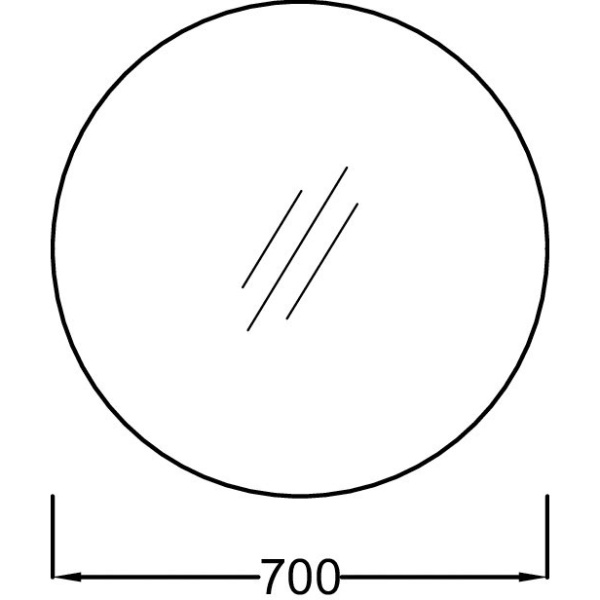 Зеркало Jacob Delafon Odeon Rive Gauche (70x70) EB1177-00