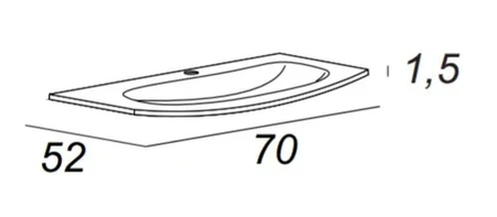 Стеклянная раковина Cezares 82410