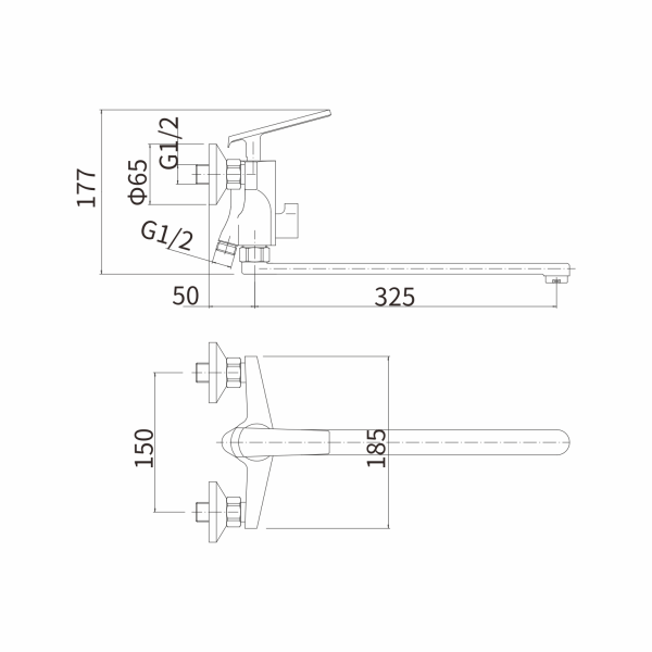 Смеситель для ванны FASHUN  A2281-8