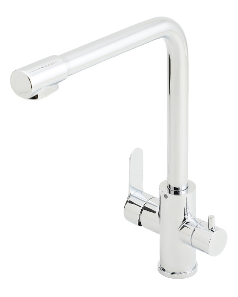 Смеситель для кухни однорычажный с каналом для питьевой воды Orange Steel M99-008crхром