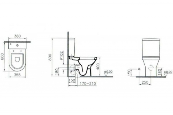Унитаз Vitra Diana 9815B003-7201