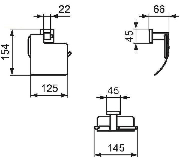 Держатель туалетной бумаги Ideal Standard IOM Square E2191AA