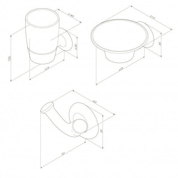 Комплект мебели для ванной AM.PM Like 80 BK80GE