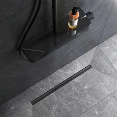 Душевой лоток с щелевой вставкой 60 см Am.Pm MasterFlow W01SC-S11-060-05BM черный матовый