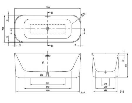Квариловая ванна Villeroy&Boch Finion UBQ177FIN7A100V4-01