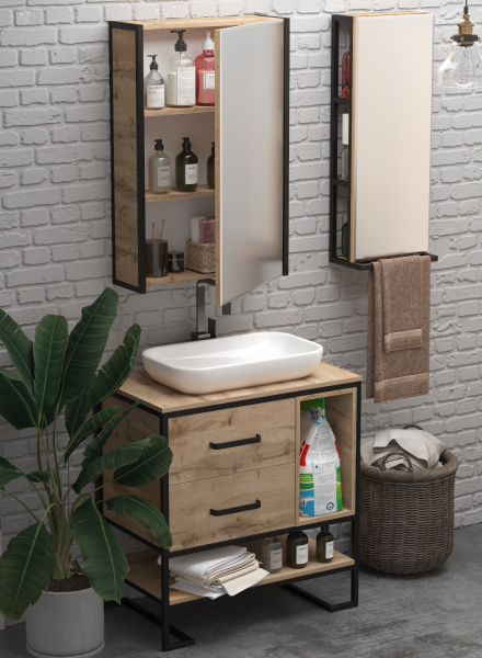 Тумба под раковину 1Marka  Grunge Loft 80Н Ц0000005442