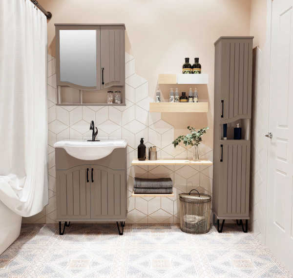 Пенал Runo бежевый правый Марсель 30 (00-00001222)