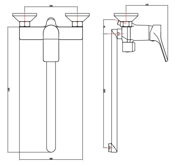Смеситель для ванны ESKO EIGER EG 31