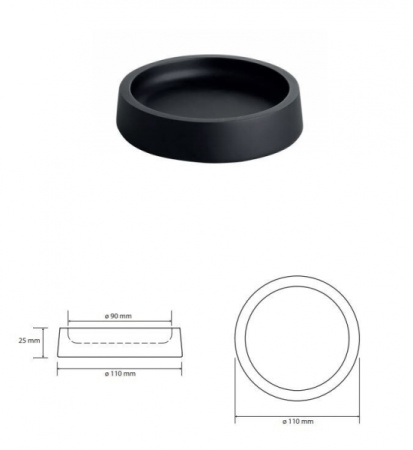 Мыльница Bemeta Gamma 145608320 черная