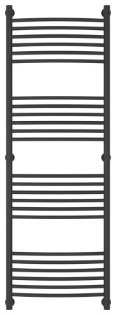 Полотенцесушитель Водяной Выгнутая Сунержа Богема + (150х50) Темный Титан Муар 15-0221-1550