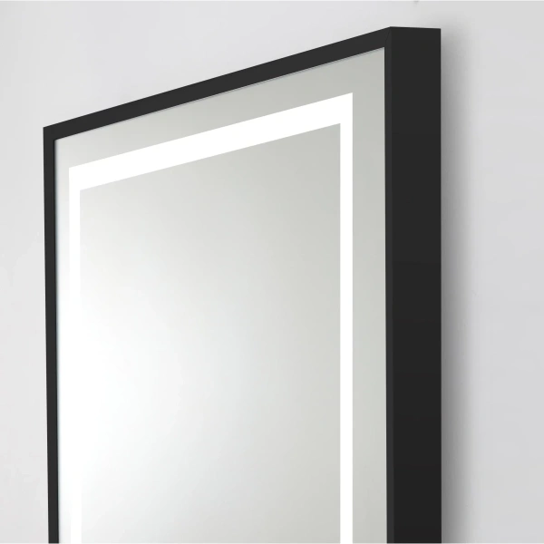 Зеркало (70х80) BelBagno Kraft SPC-KRAFT-700-800-LED-TCH-WARM-NERO с подсветкой