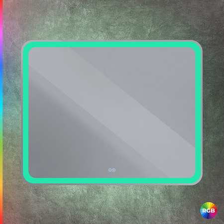 Зеркало c RGB подсветкой (100х80) Cezares CZR-SPC-MC-1000-800-RGB-TCH