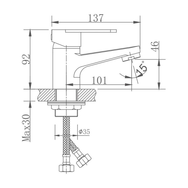 Смеситель для раковины Haiba HB10801-2