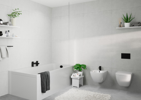 Смеситель для биде с донным клапаном Hansgrohe Vernis Shape 71211670 черный матовый