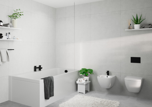 Смеситель для биде с донным клапаном Hansgrohe Vernis Shape 71211670 черный матовый