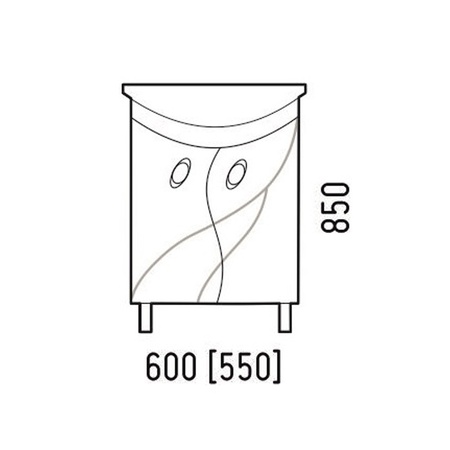 Тумба напольная Corozo Наина 60 SD-00000320
