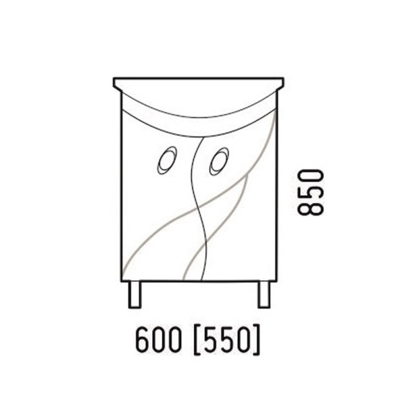 Тумба напольная Corozo Наина 60 SD-00000320