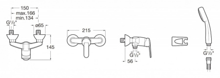 Смеситель для душа Roca Victoria 5A2025C0M
