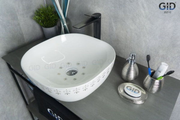 Раковина накладная (42,5х42,5) Gid Nc440