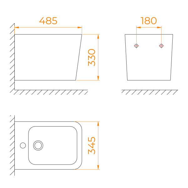 Биде подвесное RGW SW-81 65430281-01