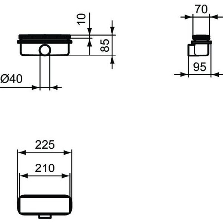 Сифон для поддона Ideal Standard ULTRAFLAT NEW T4493V3