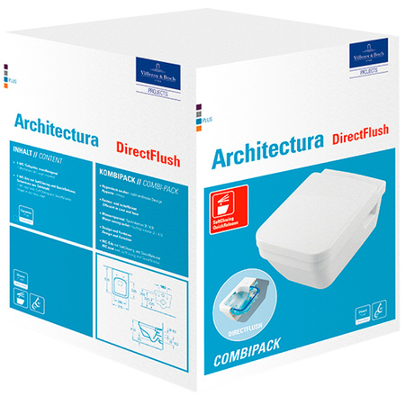 Унитаз подвесной безободковый Villeroy & Boch Architectura 5685HR01