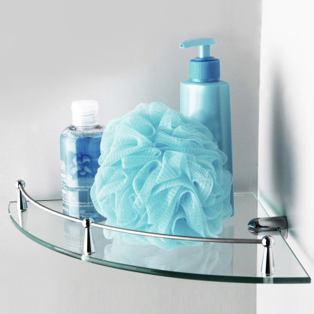 Полка стеклянная угловая WasserKRAFT