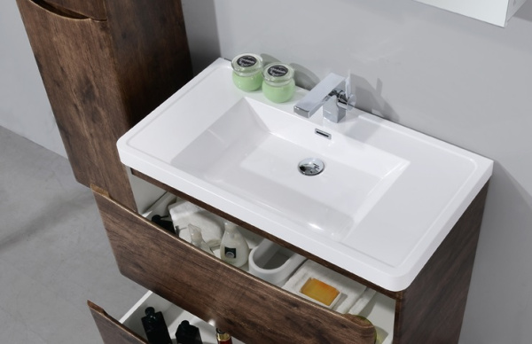 База под раковину подвесная BelBagno ANCONA-N-1000-2C-SO-RW Rovere Moro