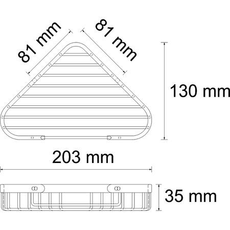 Полка корзина WasserKRAFT K-733N